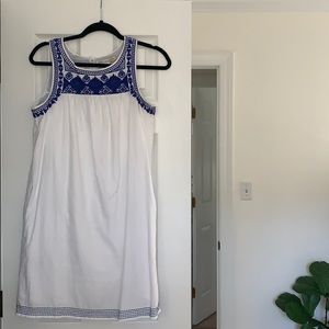 C&C CALIFORNIA Linen Embroidered Dress